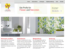 Tablet Screenshot of fliesen-felker.de